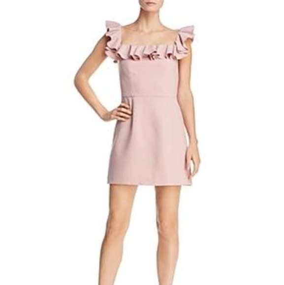 SZ 0 French Connection pink mini dress - Picture 10 of 10